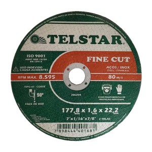 DISCO DE CORTE TELSTAR 7 X 1/16 X 7/8