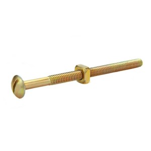 PARAFUSO CAMA C/ PORCA 1/4-20 X 110UNC FE. BC 4 PEÇAS